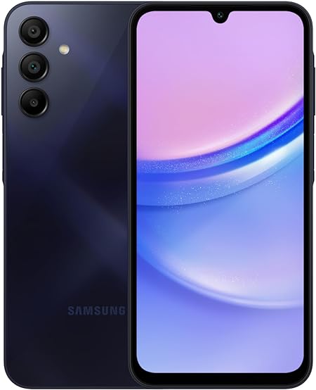 Samsung Galaxy A15 Dual SIM 6GB Ram+128GB ROM (6.5 Inches) (4G LTE) - Blue Black