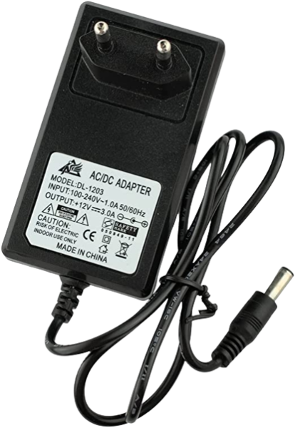 Power Adapter, Output 12V 3A AC/DC