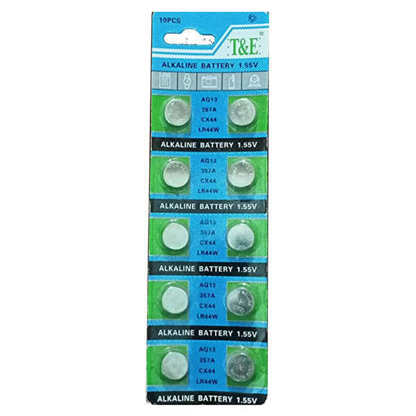 Alkaline Button Cell Watch Battery AG13 10pices
