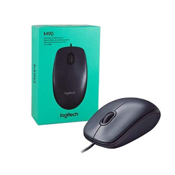Logitech M90 USB Mouse For PC and Laptop