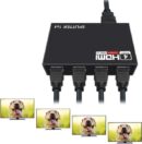 HDMI Splitter 1 in 4 Out -4K Hdmi Splitter 1x4 Ports v1.4 Powered 4K/2K Full Ultra HD 1080p US Adapter 3D Support