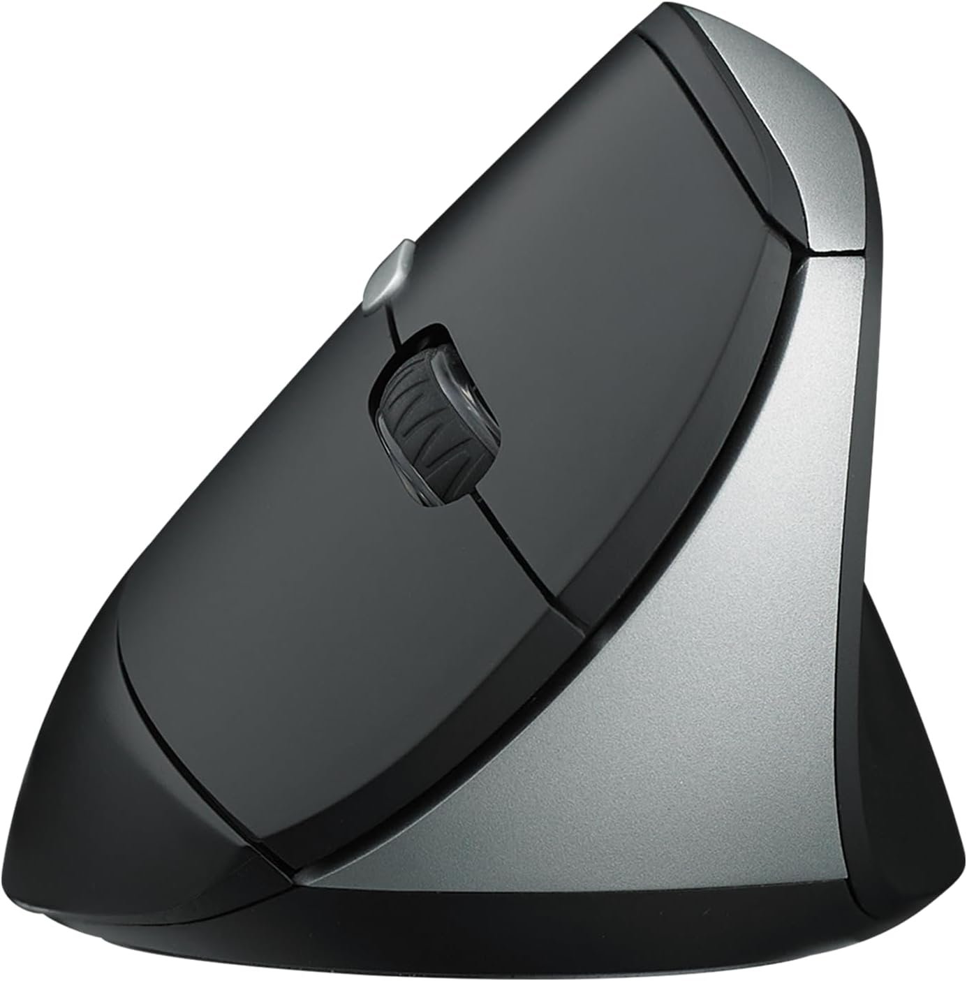 Rapoo EV250 Silent Vertical Ergonomic Mouse – 2.4G Wireless, 5 Buttons, Adjustable DPI up to 1600, Silent Clicks – Compatible with Windows, Mac, iPad, Laptop & PC – Black