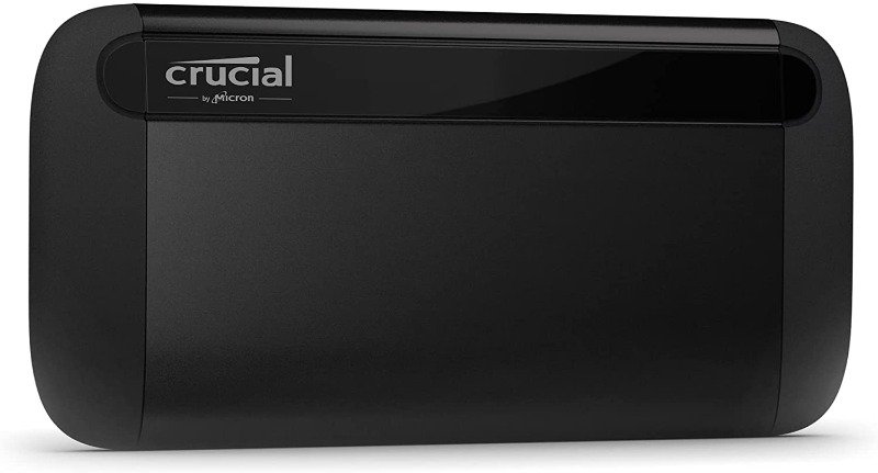 Crucial X8 1TB Portable External SSD – USB 3.2 Gen2 Type-C, High-Speed Performance