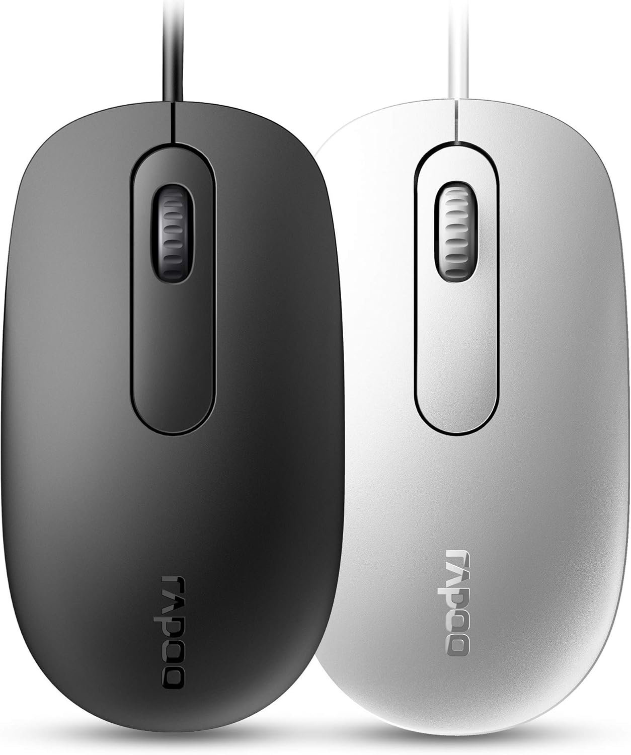 Rapoo N200 USB Wired Mouse – Black | High Precision & Smooth Control