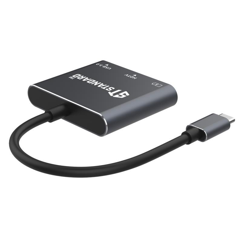 ST 9175 USB-C 3-in-1 Adapter: 4K HDMI + USB 3.0 + PD Charging - Image 3