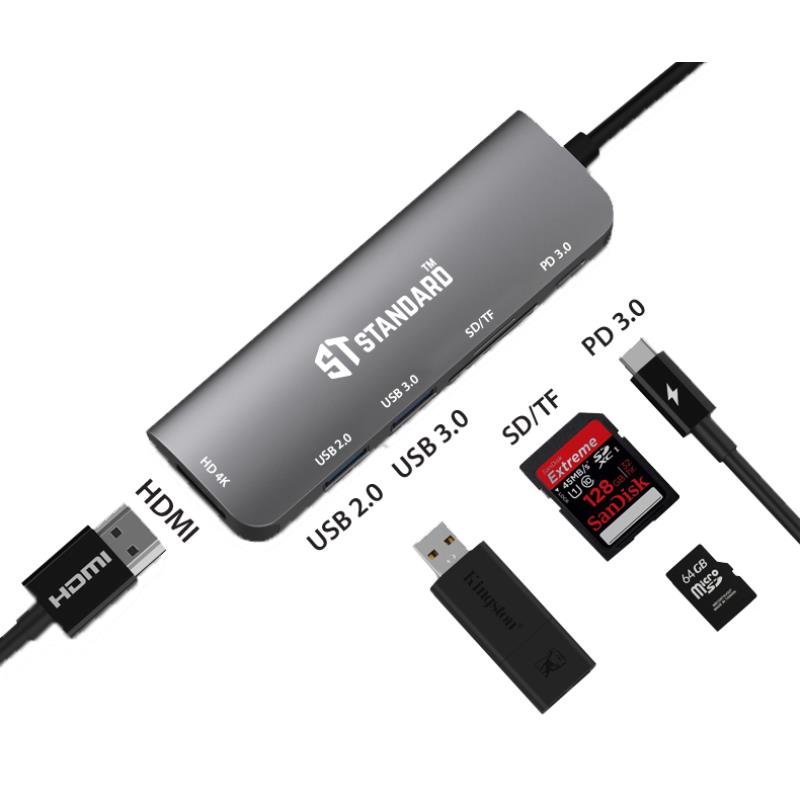 USB-C Docking Station ST 95116  6-in-1 | High-Speed Multi-Port Laptop Hub - Image 2
