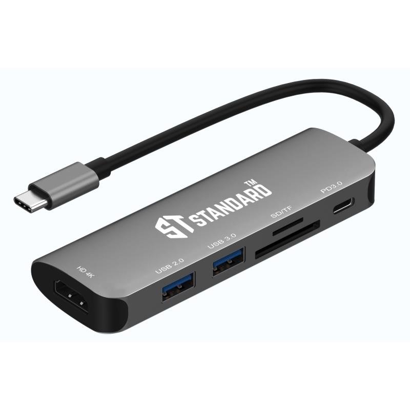 USB-C Docking Station ST 95116 6-in-1 | High-Speed Multi-Port Laptop Hub