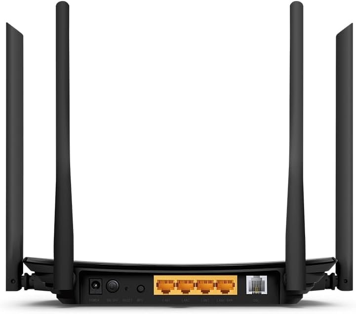 راوتر ومودم TP-Link Archer VR300 AC1200 لاسلكي VDSL/ADSL مزدوج النطاق – واي فاي عالي السرعة لون أسود - الصورة 4