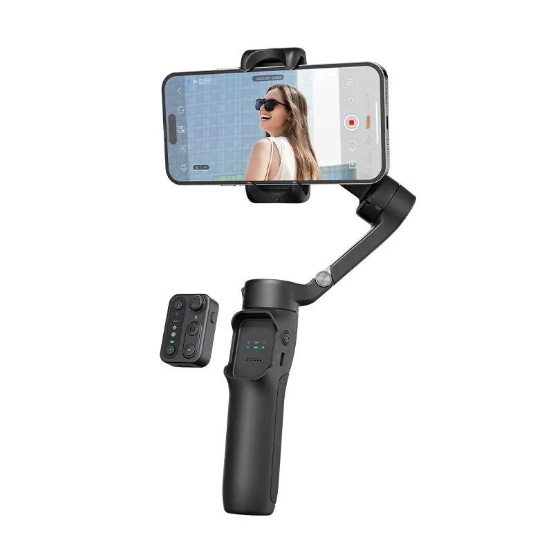 Hohem iSteady X3 SE Gimbal Stabilizer for iPhone & Android – 3-Axis Foldable, Detachable Remote Control, Ideal for Travel Vlogging